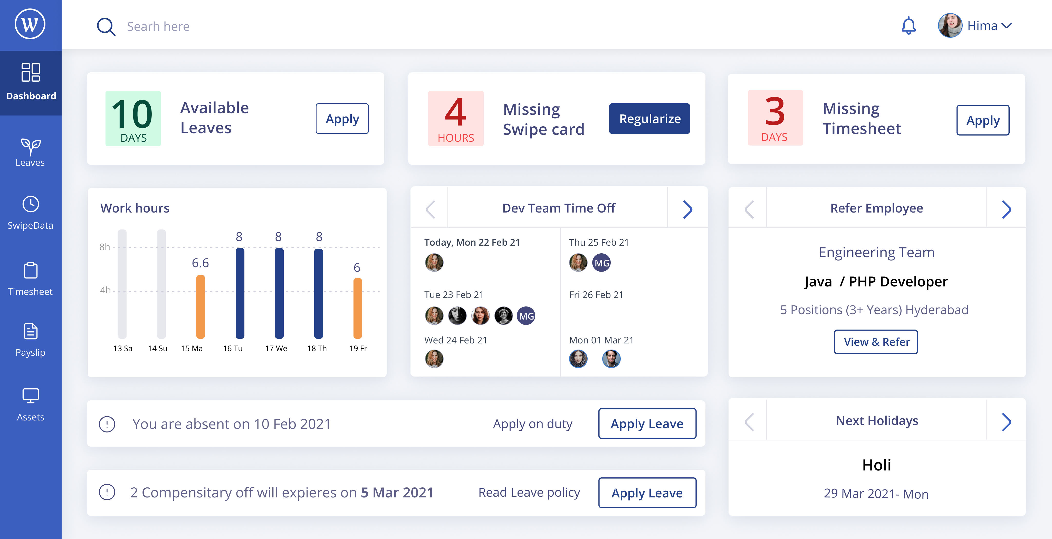 Leave Policy Dashboard