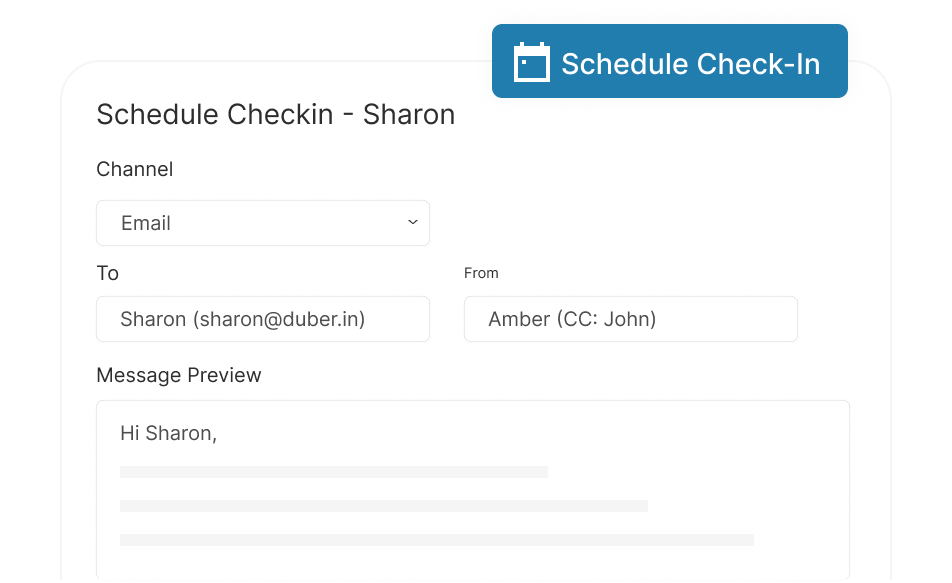 Scheduled Check-Ins