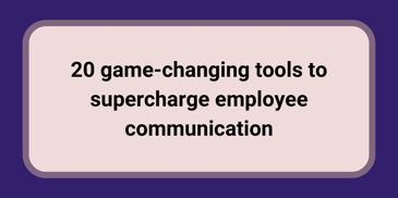 employee communication tools